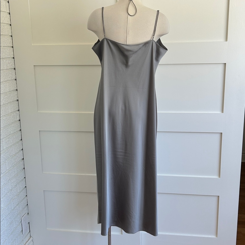 J. Crew Gwyneth Silver Slip Dress in vintage dove grey - Picture 8 of 11